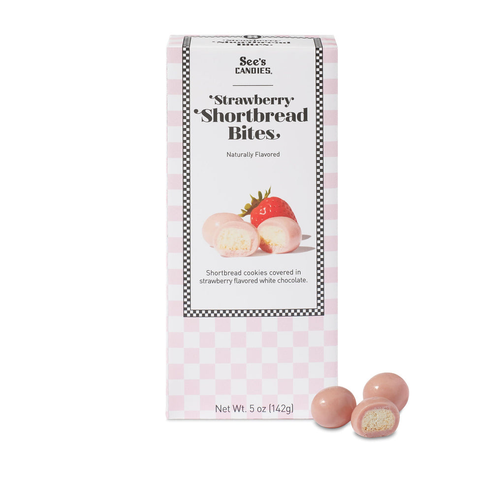 Strawberry Shortbread Bites